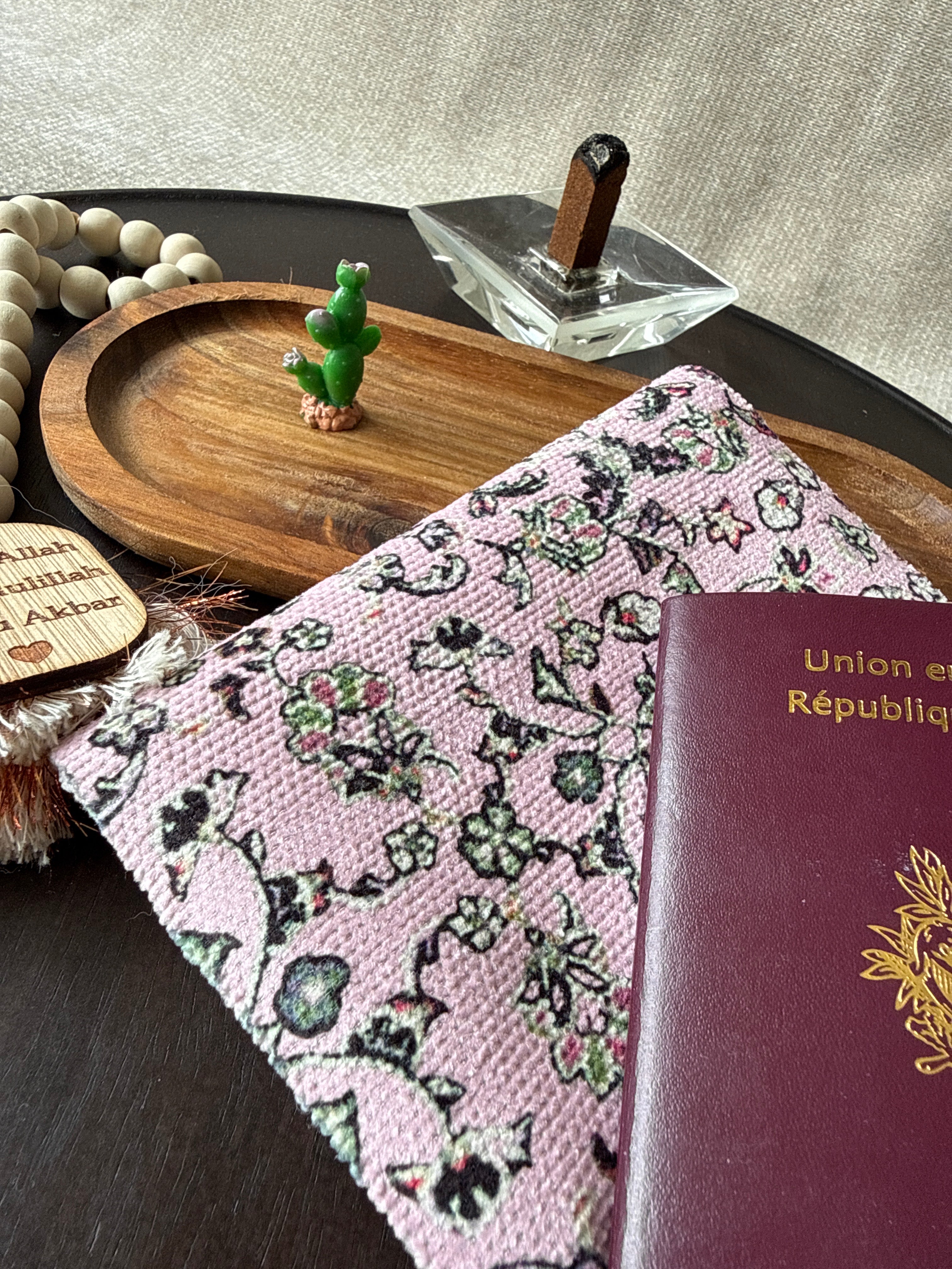 Protège passeport - Médine en rose