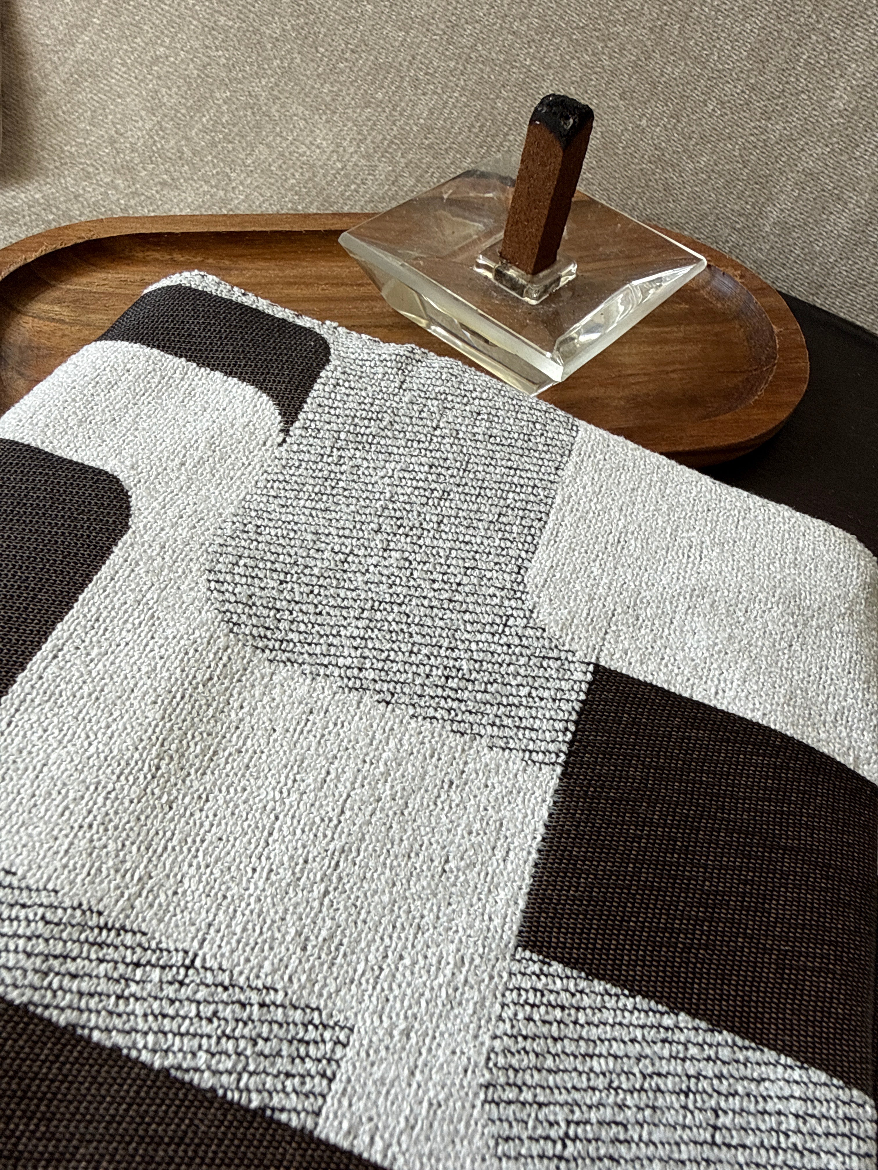 Protège Coran Réversible Beige & Marron – Taille Tawbah français arabe