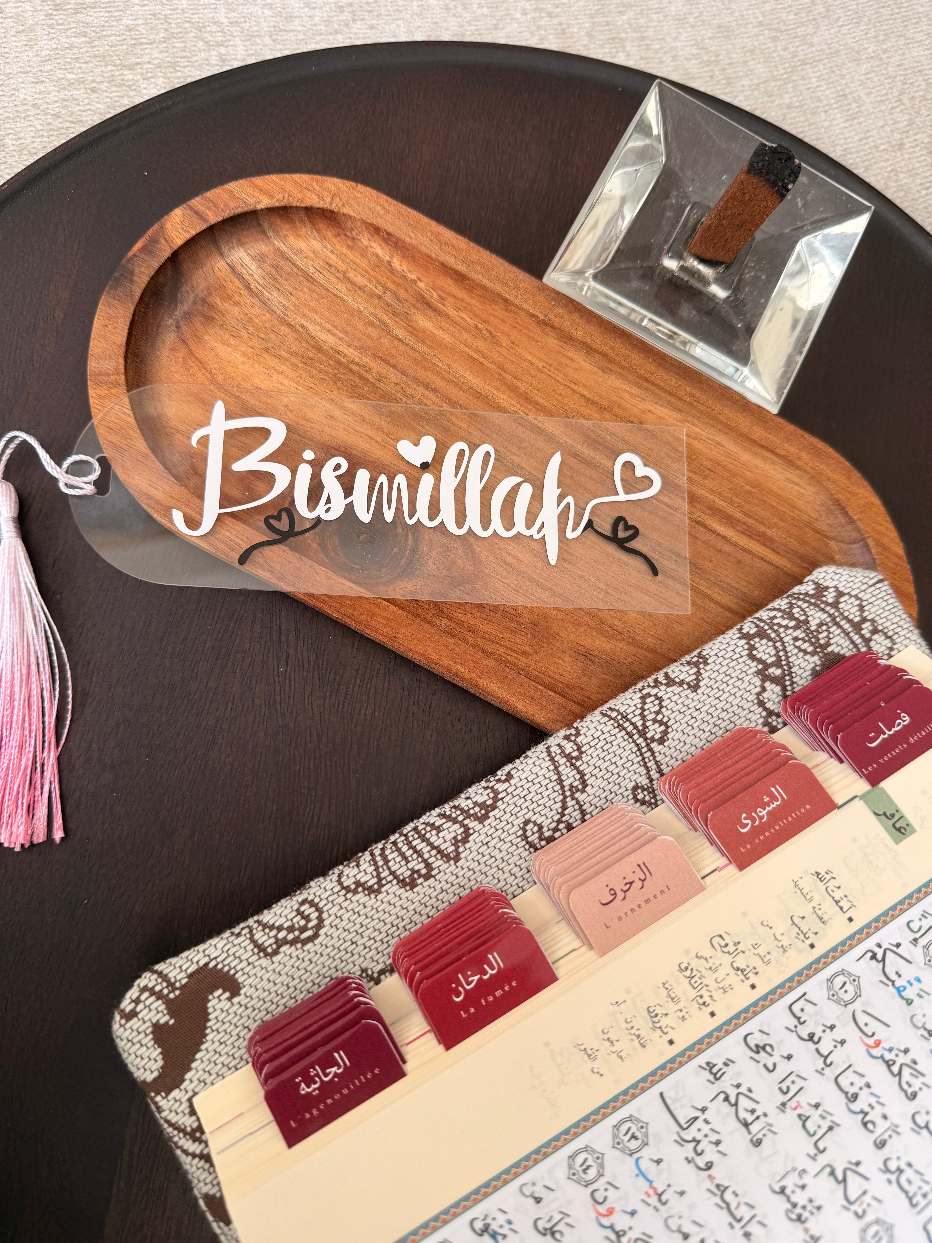 Marque-page “BISMILLAH” en plexiglass