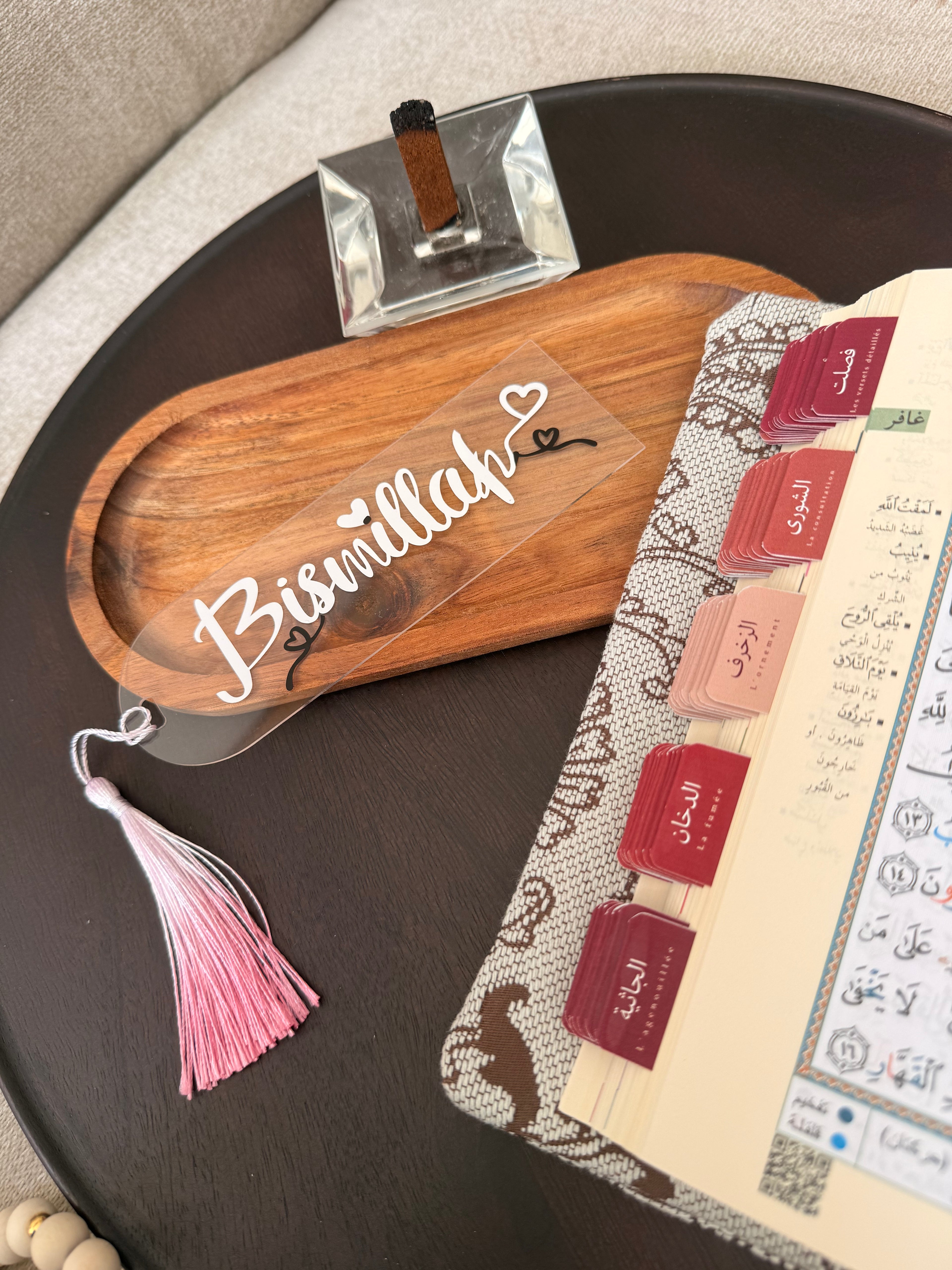 Marque-page “BISMILLAH” en plexiglass