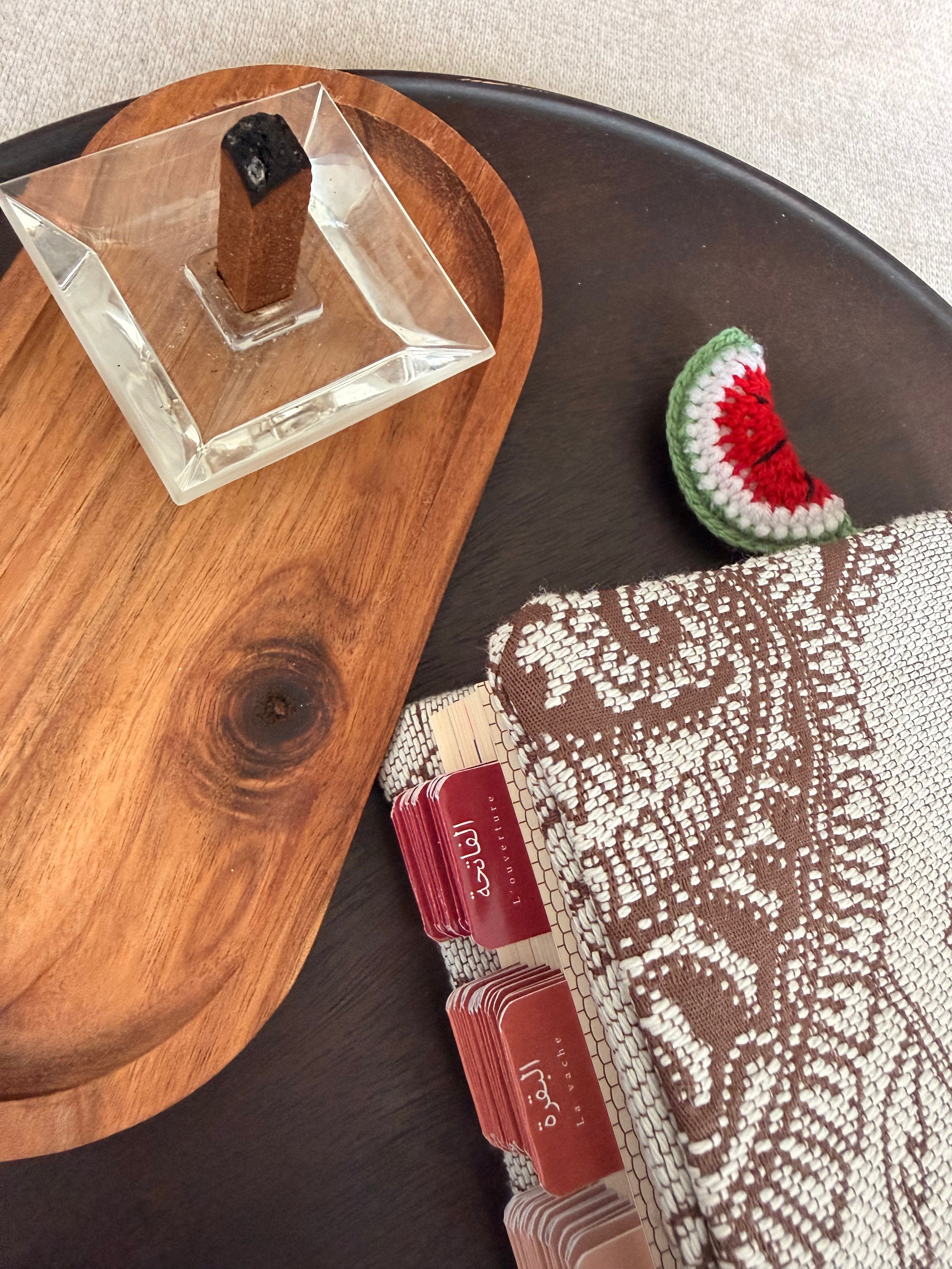 Marque-page crochet pastèque fait main