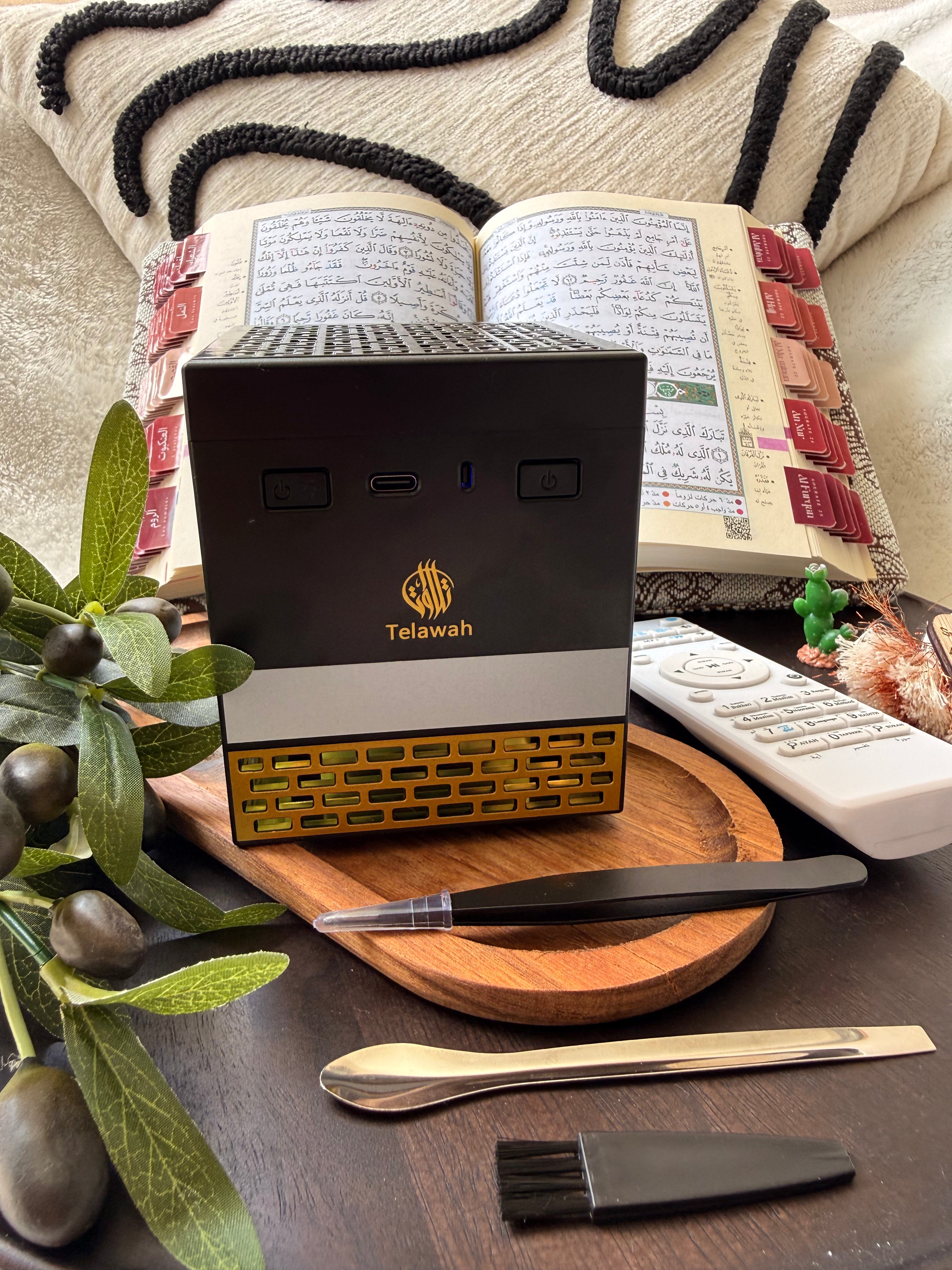 Kaaba brûleur d’encens et lecture Coranique