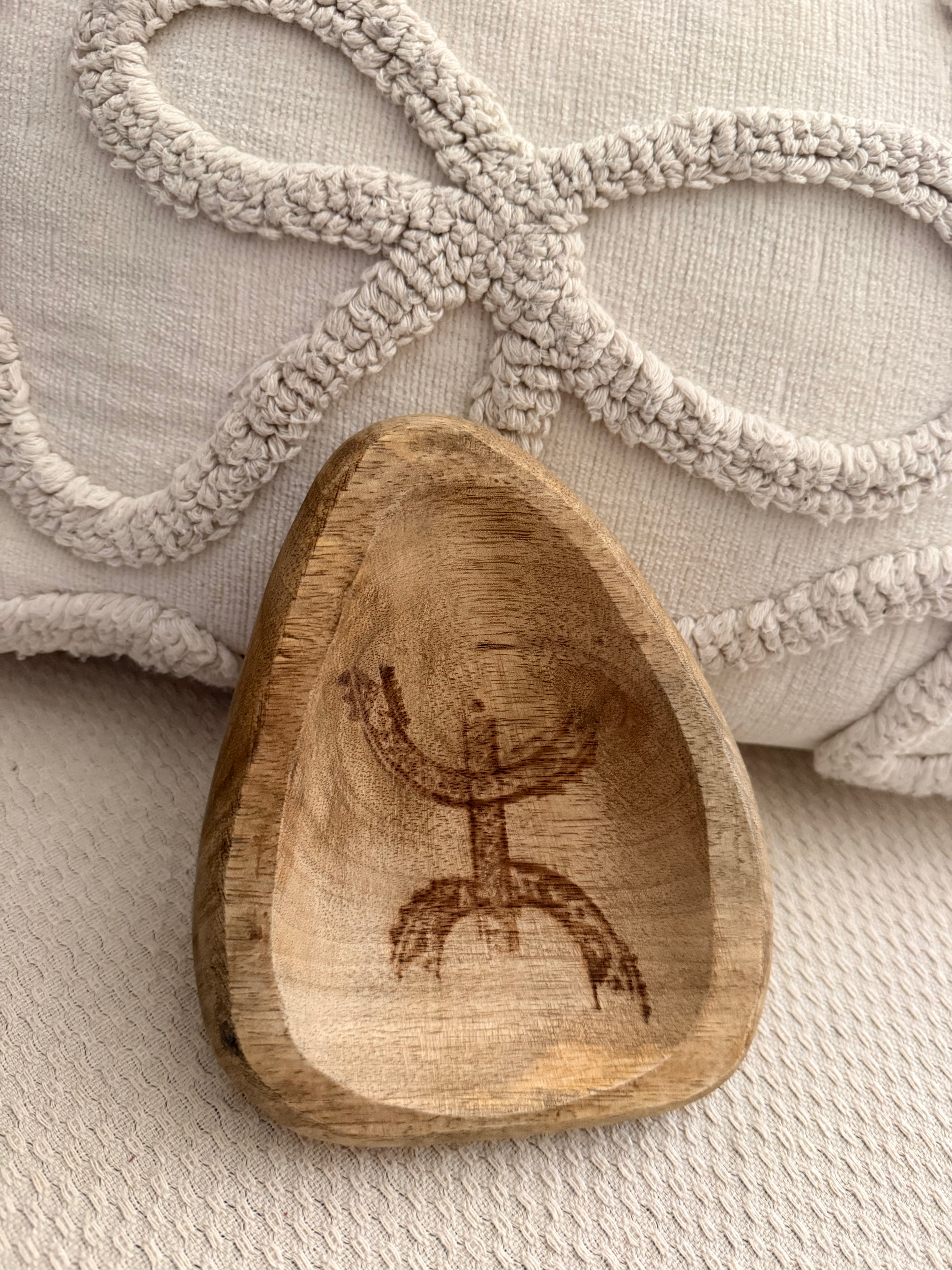 Vide-poche en bois naturel